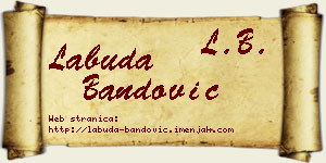 Labuda Bandović vizit kartica